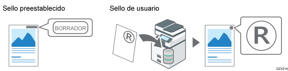 Ilustración de sello predefinido