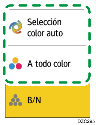 Ilustración de la pantalla del panel de mandos