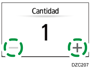 Ilustraci&oacute;n de la pantalla del panel de mandos