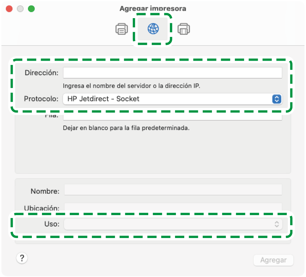 Ilustraci&oacute;n de la pantalla del driver