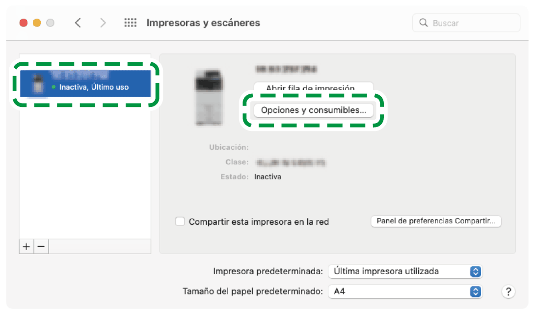 Ilustraci&oacute;n de la pantalla del driver