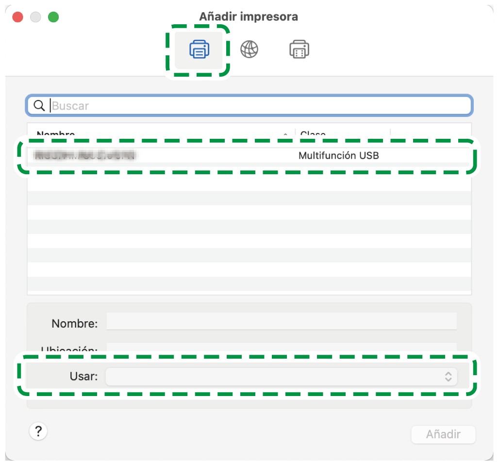 Ilustración de la pantalla del driver