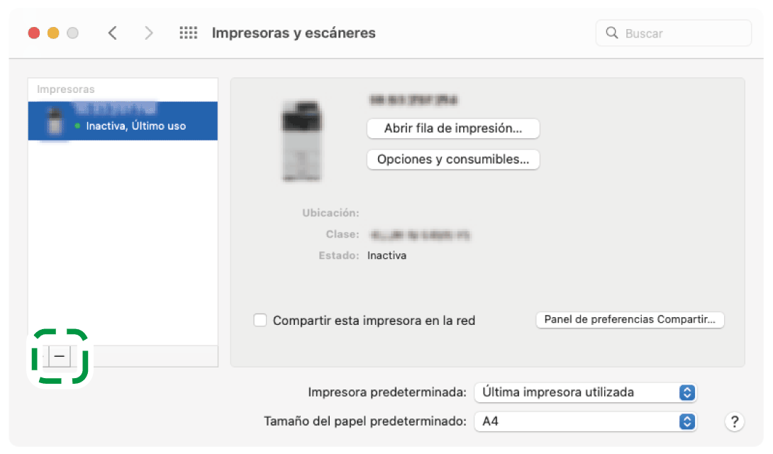 Ilustraci&oacute;n de la pantalla del driver