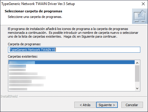Ilustración de la pantalla del driver