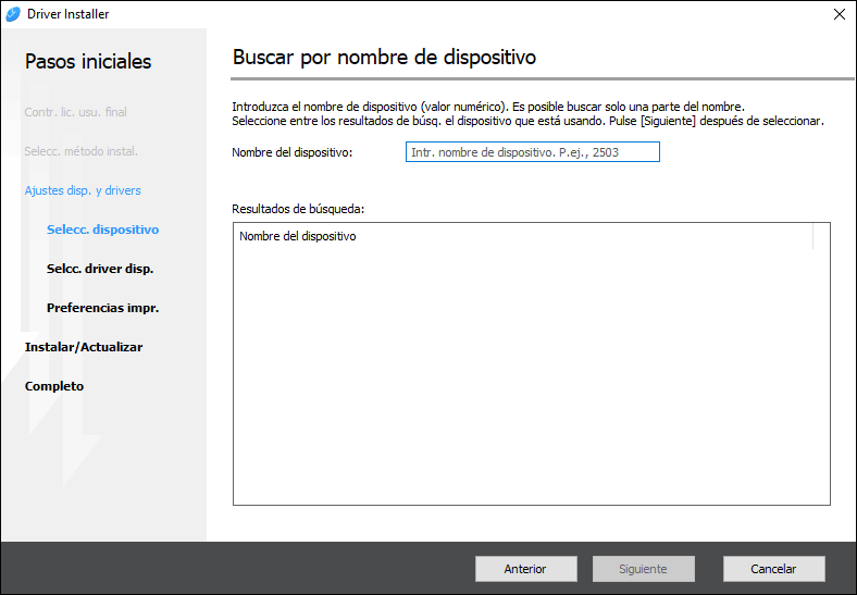 Ilustraci&oacute;n de la pantalla del driver