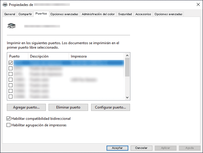 Ilustración de la pantalla del driver