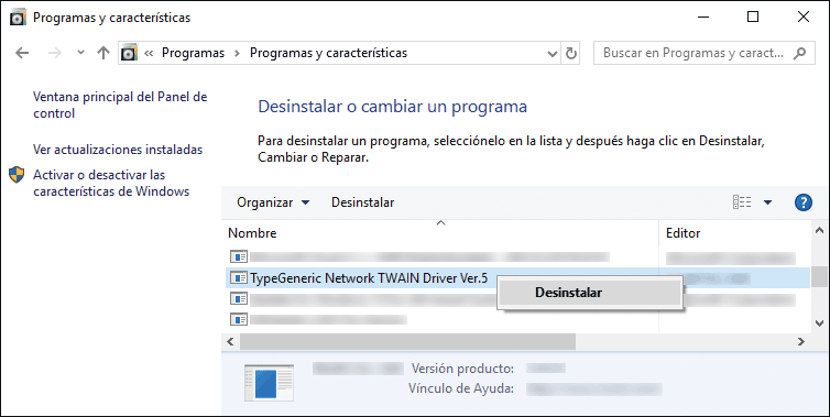 Ilustración de la pantalla del driver
