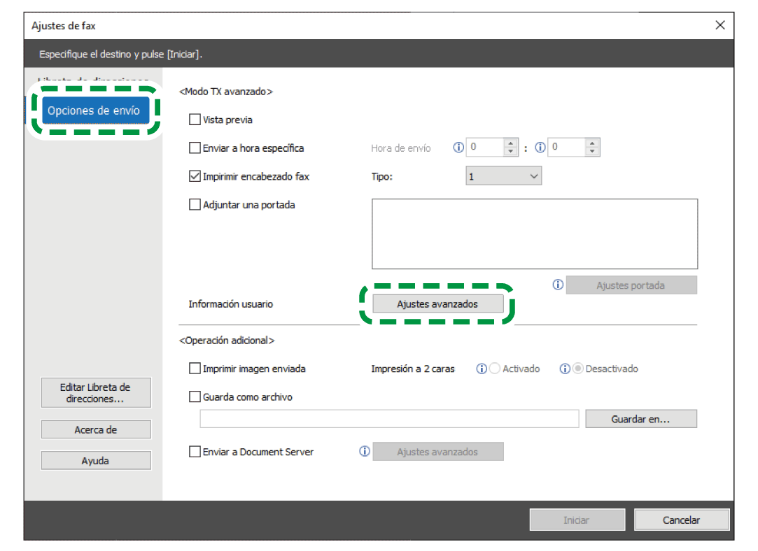 Ilustración de la pantalla del driver