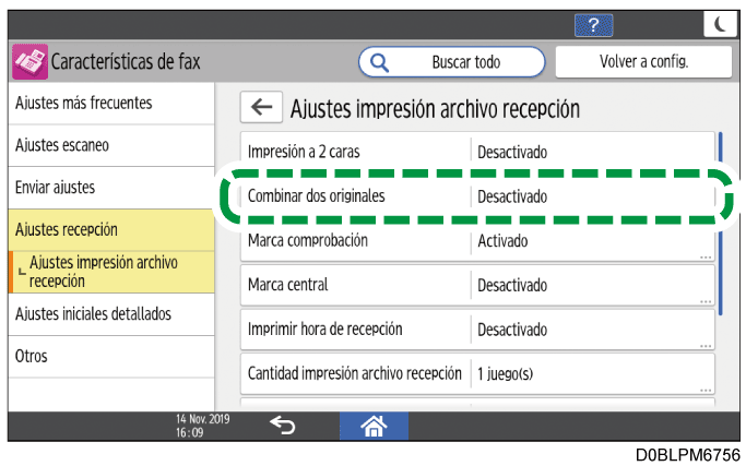 Ilustraci&oacute;n de la pantalla del panel de operaciones