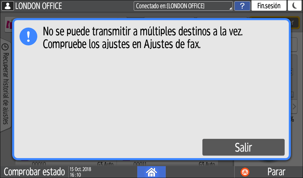 Ilustraci&oacute;n de la pantalla del panel de mandos