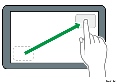 Ilustración de cómo arrastrar