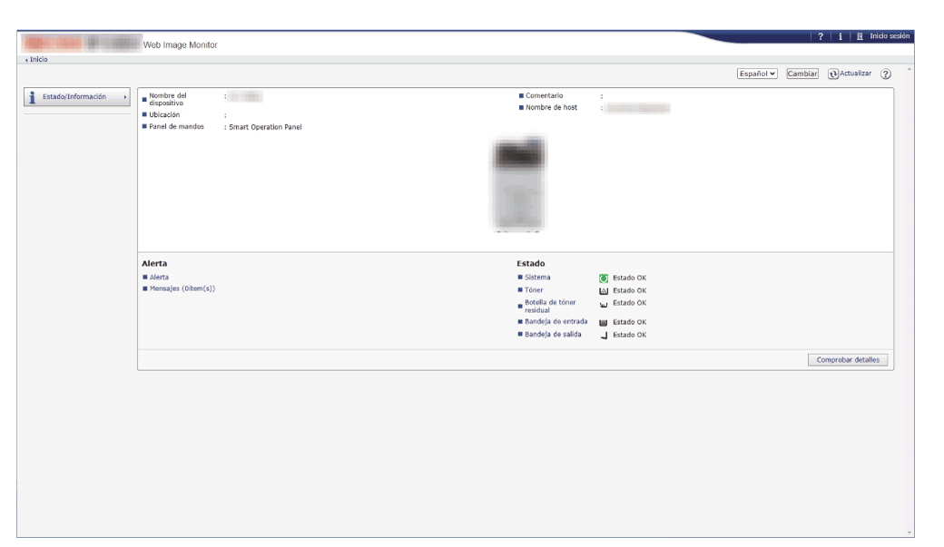 Ilustraci&oacute;n de la pantalla del navegador web