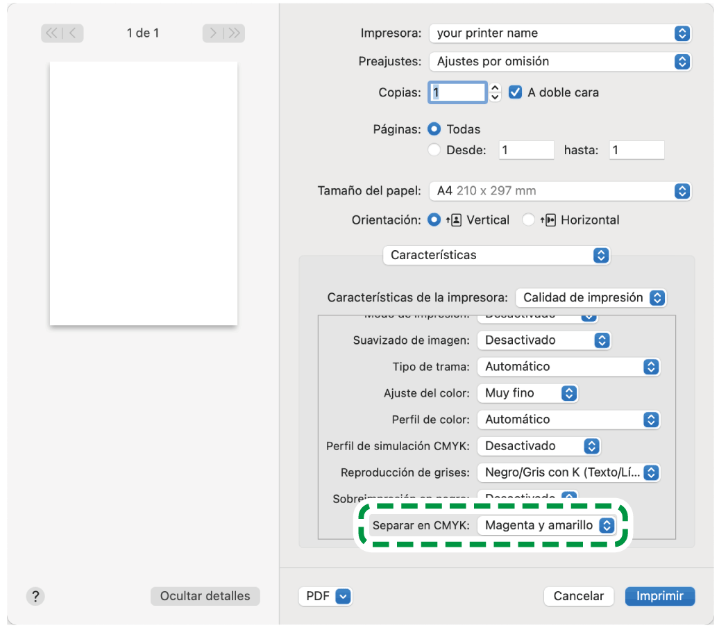 Ilustración de la pantalla del driver