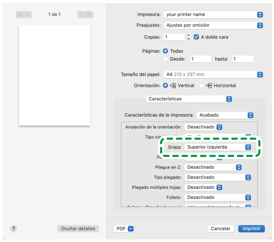 Ilustraci&oacute;n de la pantalla del driver