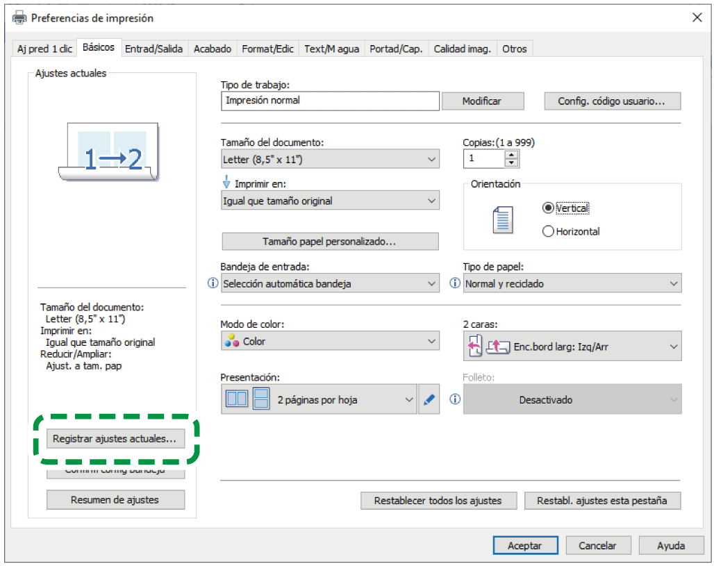 Ilustraci&oacute;n de la pantalla del driver