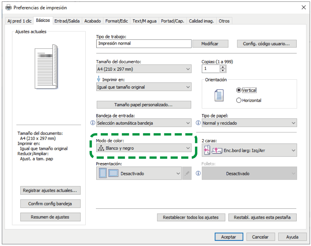Ilustraci&oacute;n de la pantalla del driver