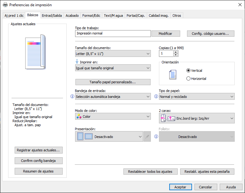 Ilustraci&oacute;n de la pantalla del driver