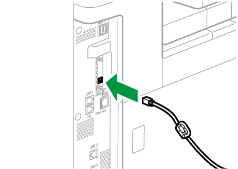 Ilustraci&oacute;n del puerto gigabit Ethernet, ilustraci&oacute;n con leyenda numerada