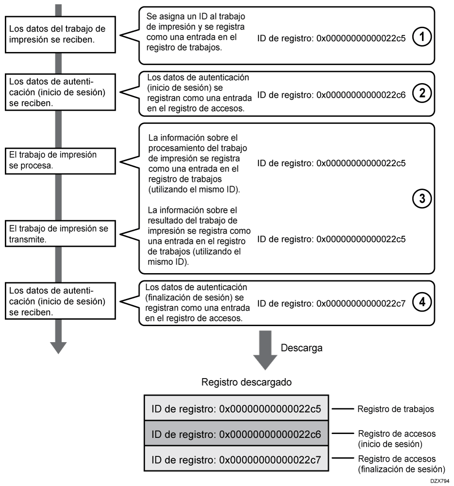 Ilustraci&oacute;n del archivo de registro descargado