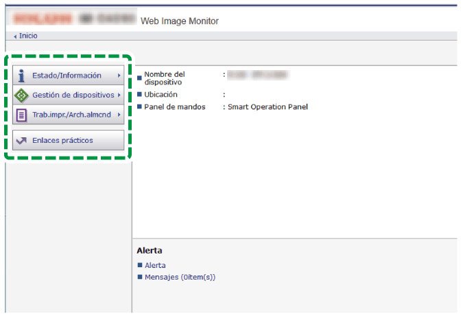 Ilustraci&oacute;n de la pantalla del navegador web