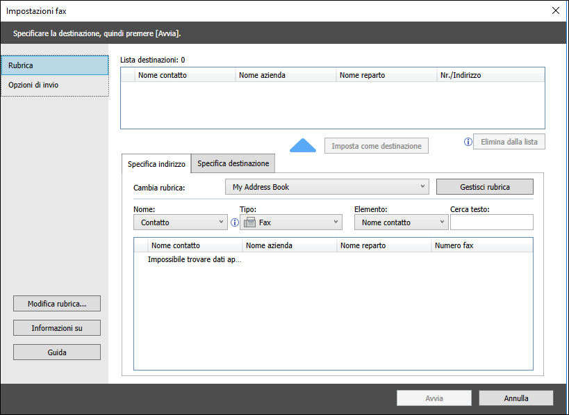 Illustrazione della schermata del driver