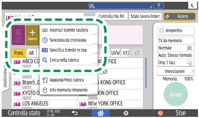 Illustrazione della schermata del driver