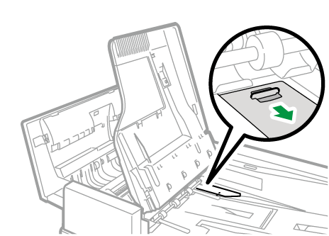 Illustrazione dell'alimentatore automatico originali fronte-retro
