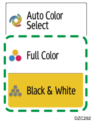 Operation panel screen illustration