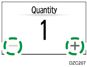 Operation panel screen illustration