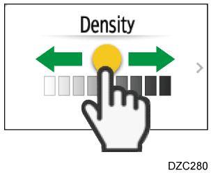 Operation panel screen illustration