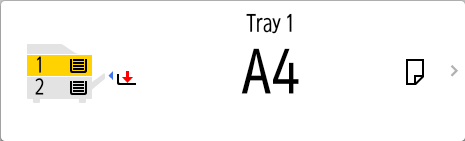 Operation panel screen illustration