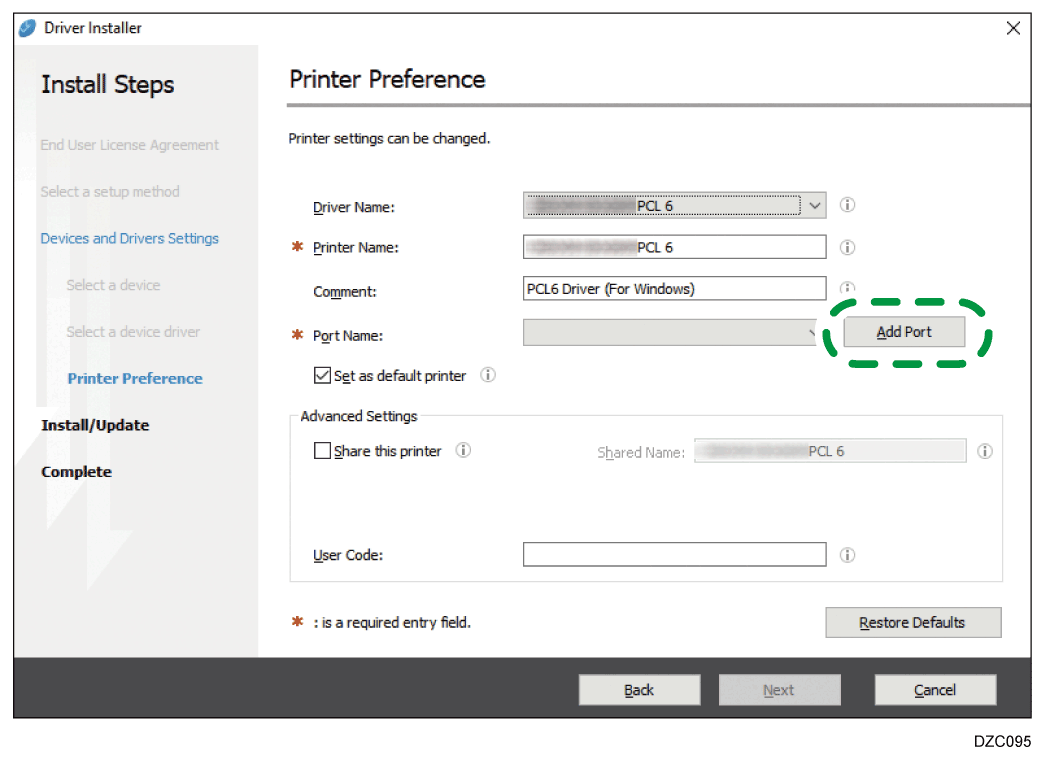 Driver screen illustration