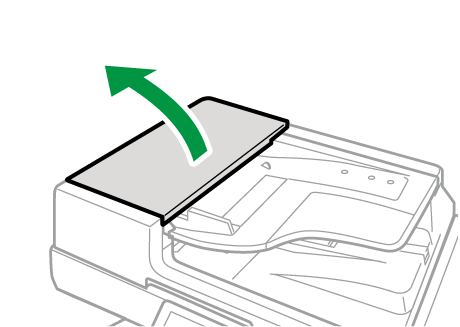 Auto reverse document feeder illustration