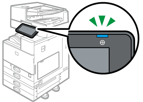 Main power indicator illustration