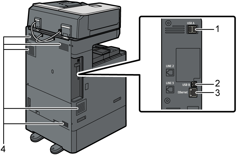 Main unit illustration numbered callout illustration