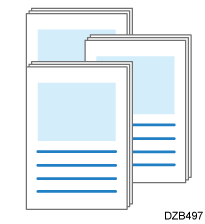 Shift collate image illustration