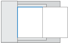 Illustration of placing originals in the one-pass duplex scanning ADF