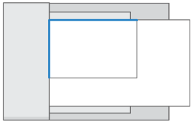 Illustration of placing originals in the one-pass duplex scanning ADF