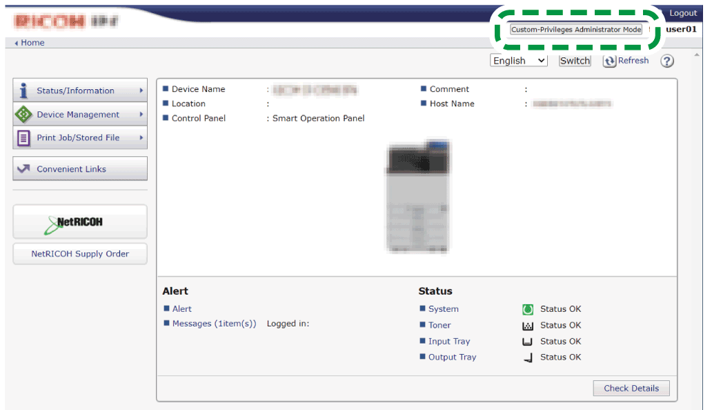 Web browser screen illustration