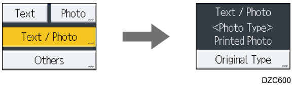 Operation panel screen illustration