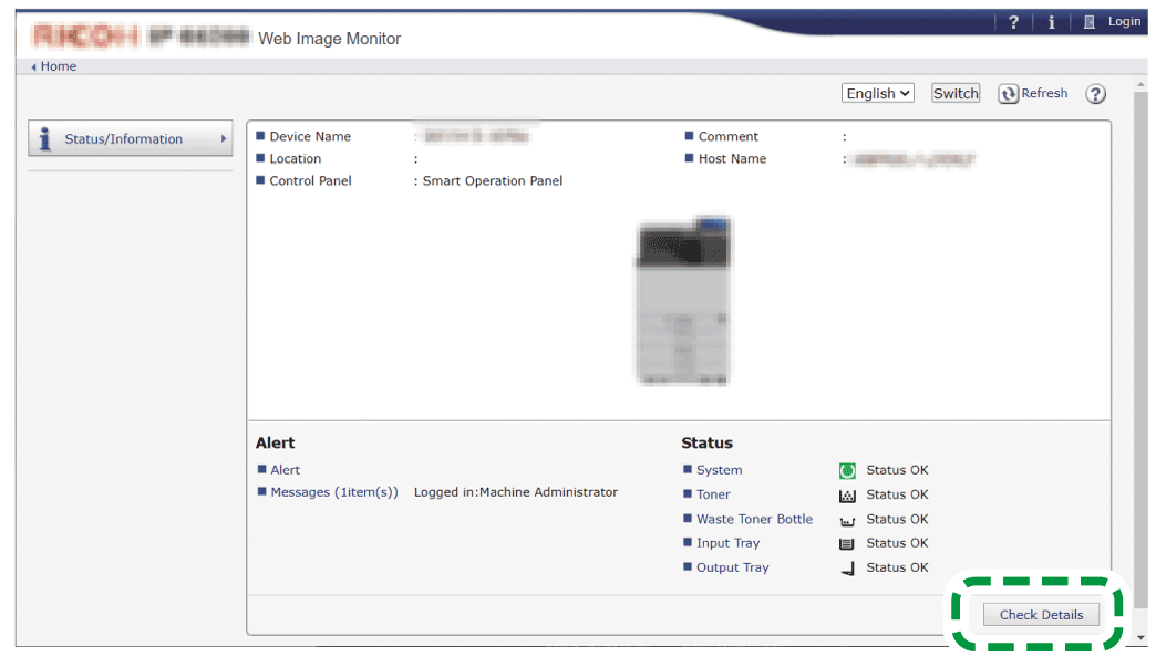 Web browser screen illustration
