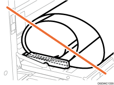 Il·lustració de la safata de guia de paper banner