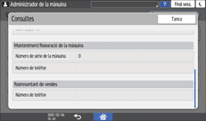 Il·lustració de pantalla del tauler d'operacions