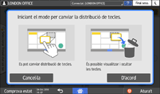 Pantalla del panell d'operacions