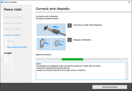 Il·lustració de pantalla de driver