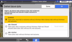 Ilustrace ovládacího panelu