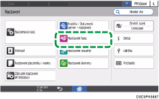 Ilustrace ovládacího panelu