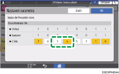 Ilustrace ovládacího panelu