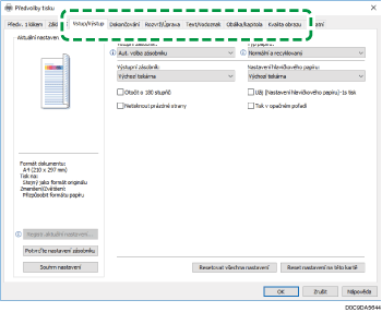Ilustrace obrazovky ovladače