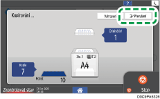 Ilustrace ovládacího panelu